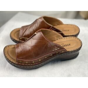 Josef Seibel Catalonia 80 Brandy Women’s Slip On Sandals Size 6.5/37